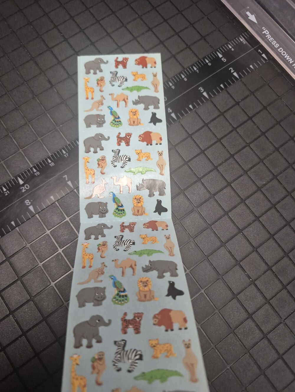 Multicolor Safari Animal Sticker Sheet for Home & Crafts